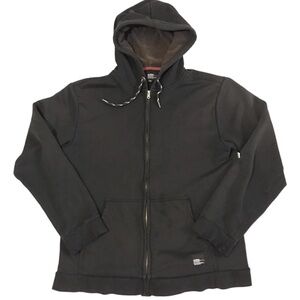 Etnies Y2K Mens Zip Up Hoodie XL Thrashed Skater Surf Grunge Oversized Baggy